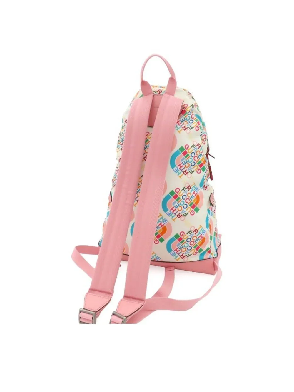 Gucci Tnf Collaboration Backpack White Pink Multicolor Nylon